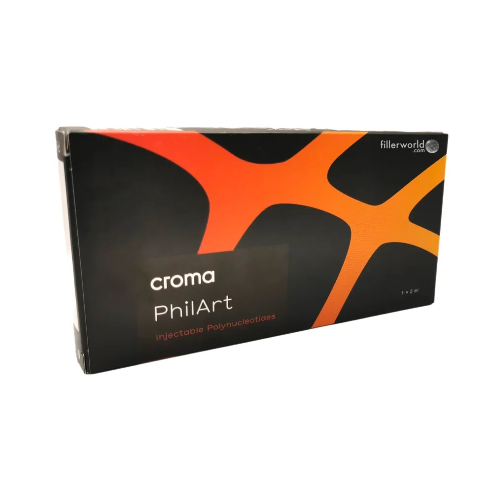 Croma PhilArt polynucleotide packaging used at Charis Aesthetics