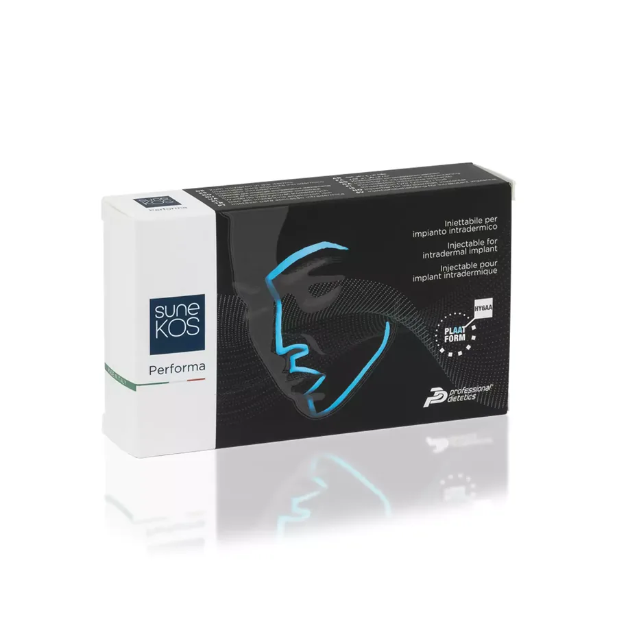 Sunekos Performa packaging used at Charis Aesthetics