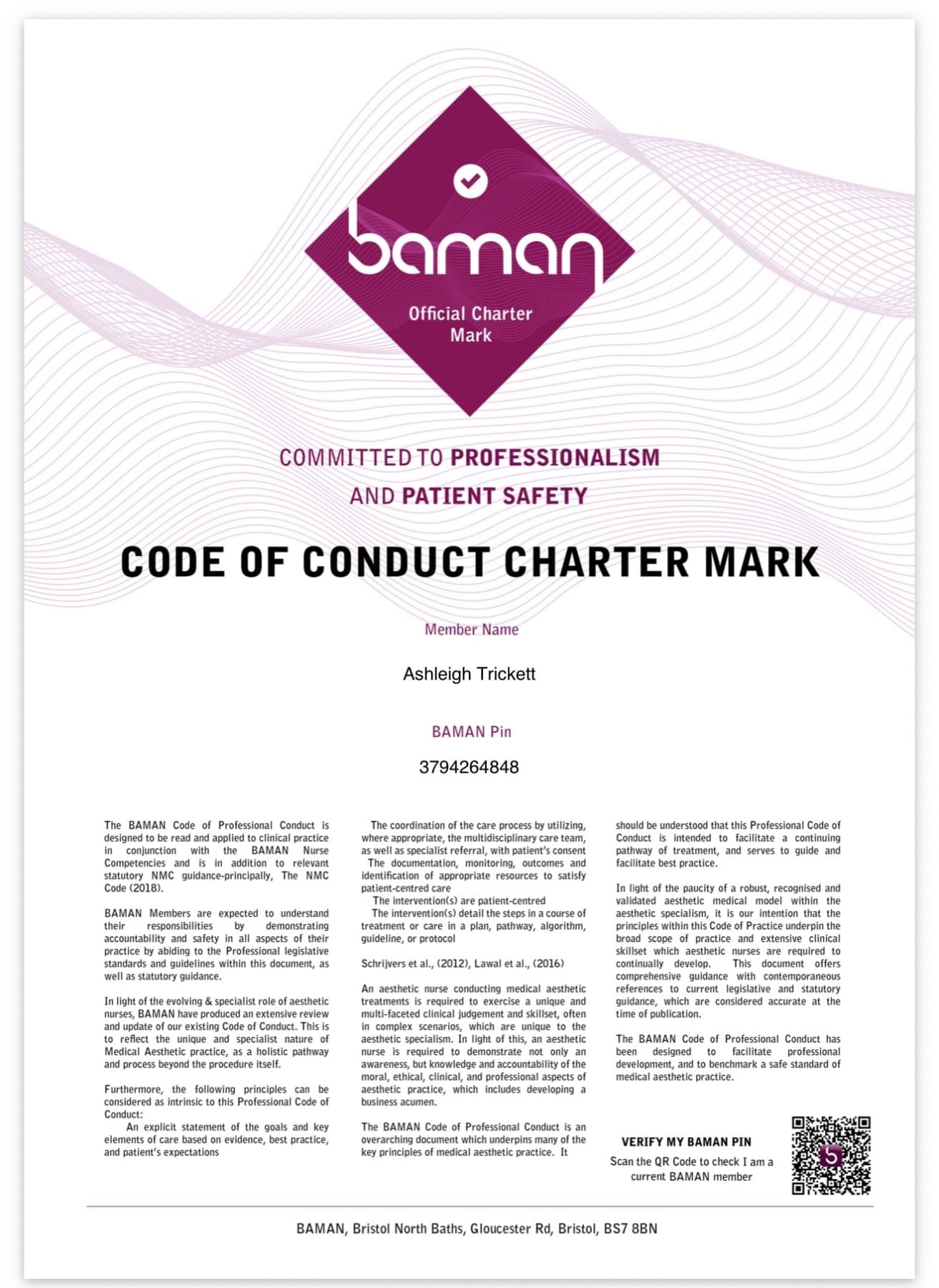 Code of Conduct Example